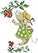 eGoodn Cross Stitch Stamped Kit with Printed Pattern Mice and Strawberry, 11ct Aida Fabric 8 inches by 10 inches, Embroidery Cross-Stitching Needlework for Kids Adults, No Frame