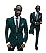 Botong Green Slim Fit Wedding Suits for Men 2 Pieces Groom Tuxedos Business Men Suits 52 chest / 46 waist
