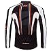 Bikes for Men Shirt Long Bike Fit Cycle Jersey Bicyle Clothes Full Zip US M Black Grey Multi