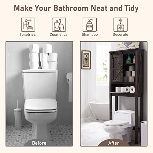 OKD Over The Toilet Storage Farmhouse Storage Over