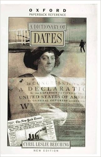 A Dictionary Of Dates Oxford Quick Reference Beeching Cyril Leslie Amazon Com Books