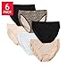 Felina Ladies’ Cotton Stretch Hi-Cut Bikini Panty 6-Pack Assortment