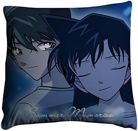 Cartoon Style Anime Detective Conan Pillow Case Decor Cushion Covers Square 18*18 Inch (Detective Conan 4)