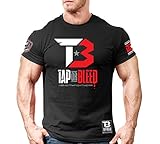 Monsta Clothing Co. Men's Tap or Bleed:Lion Shield-(MTEE224) T-shirt