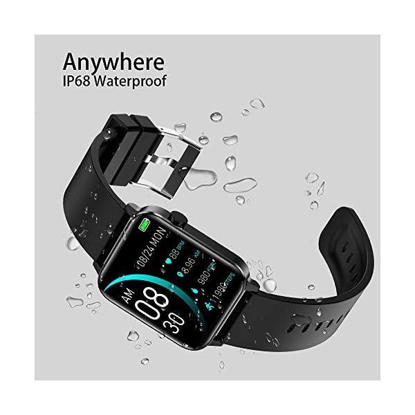 andfive Smart Watch, Fitness Tracker with 1.69" Touch Screen, Heart Rate Monitor, IP68 Waterproof Pedometer Step Counter Watch,with Sleep Monitor,Sports Smartwatch for Men Women for Android iOS