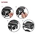 Bicycle Rear Bag，OUTERDO Bike Pannier Tail Back Seat Bag Package Handbag Cycling Bike Tail Rack Bag with Rain Cover Shoulder Strap Bag Pannier Pouch Trunk Storage Pack Travel Black