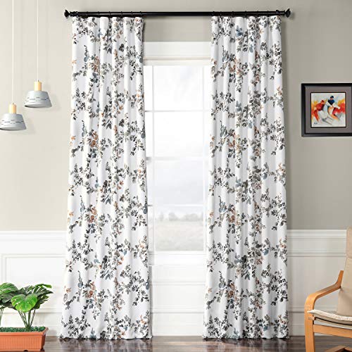 HPD Half Price Drapes Tenda oscurante oscurante (1 pannello), misto poliestere, olmo antico, 127 x 213 cm