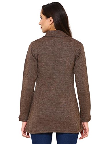 matelco women's buttoned collar coat/cardigan with pockets for winter