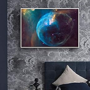 Floating Framed for Living Room Bedroom Galaxy Star...