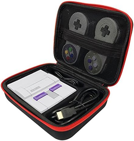 Jadebones Travel Carrying Case for Nintendo SNES Super NES Classic Mini Edition Console(2017)