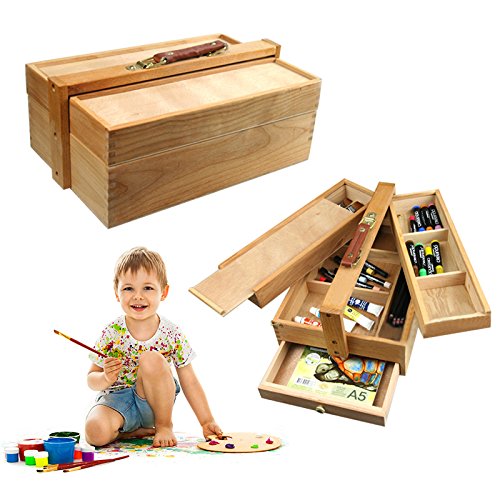 Mont Marte Multi-Purpose Art Box Wood Birch
