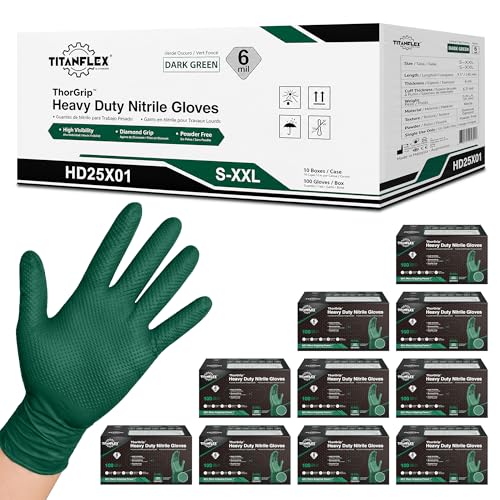 TitanFlex Heavy Duty Nitrile Gloves