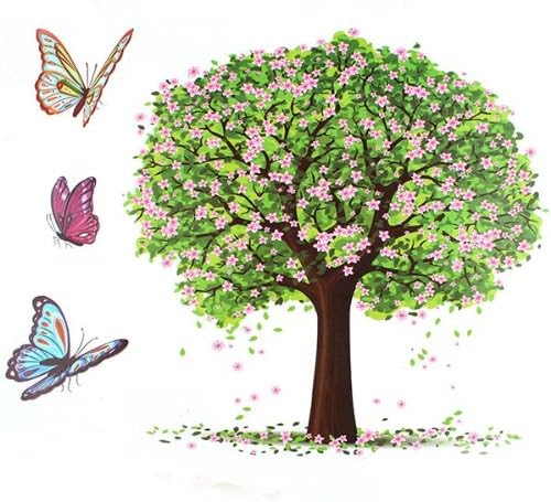 Happy Tree Removable PVC Wall Sticker Wallpaper 2190.