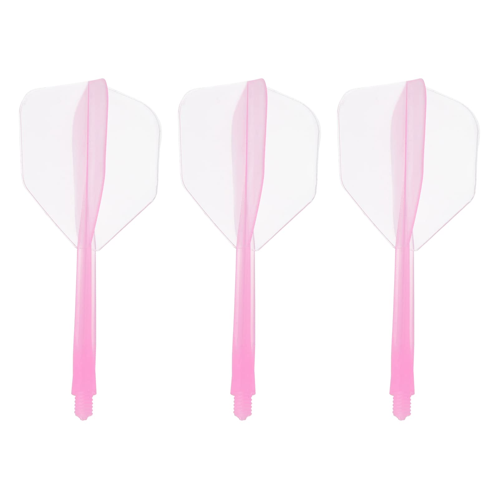 PATIKIL Integrated Dart Shaft & Flights, 3 Pack Durable Plastic Dart Flight Set, Pink