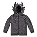 Cubcoats Toothless Dragon - 2-in-1 Transforming Classic Zip-Up & Soft Plushie - How to Train Your Dragon - Glow in The Dark Grey