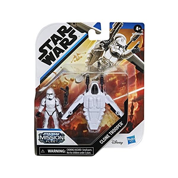 Star Wars Mission Fleet Gear Class Clone Trooper Arena Rescue 2.5-Inch-Scale Figure and Vehicle, Toys for Kids Ages 4…