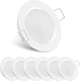 acegoo 12V LED Campervan Recessed Ceiling Light 2.5W 6 Pack 3000K CRI 93 view 1