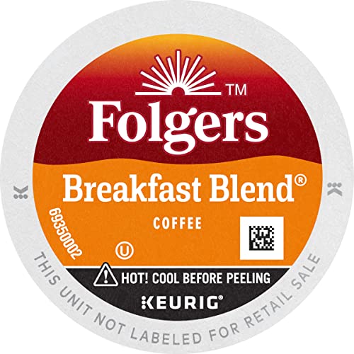 Folgers Breakfast Blend Keurig KCup Pods, Mild Roast Coffee, 12 Count