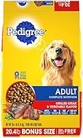 Pedigree Adult Dry Dog Food - Grilled Steak & Vegetable Flavor