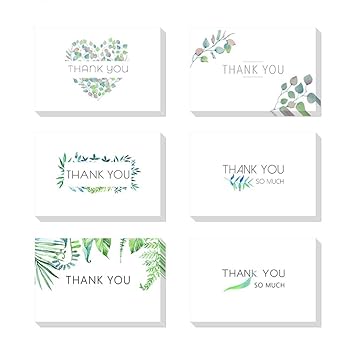 Amazon Hoomall メッセージカード 多目的 Thankyou グリーティング