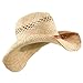 Raffia Hat with Band-Light Brown Band