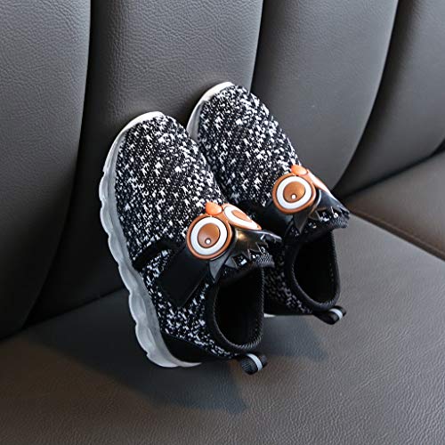 Infant Toddler Baby Boys Cute Cartoon LED Luminous Girls Sport Shoes Sneakers - Thumbnail 4