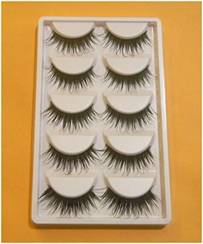 5 Pairs Eyelashes Long Crossdresser Eye Lashes Makeup Extension Tool