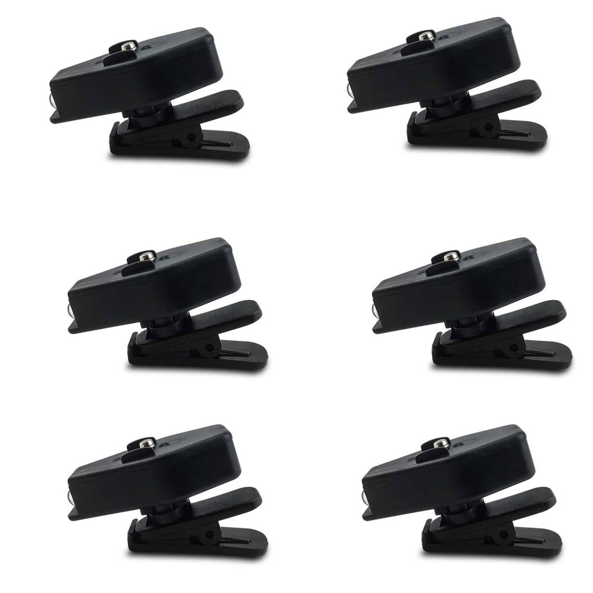 ZONADAH Pack of 6 Headlights Cap Light Clip on Cap Hat Glasses Light 360 Degree Rotation Light-Weight for Camping Hiking Fishing Jogging Reading Watch Repair AUTO Working