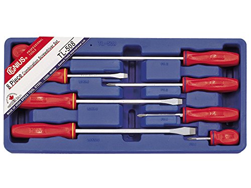 GENIUS TOOLS8 Piece Slotted & Philips Screwdriver Set TL-508