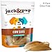 Jack&Pup Natural Cow Ears for Dogs - Cow Ear Dog Treats, Thick Cut, Single Ingredient, High Protein, Pig Ear Alternative Dog Treats - Cow Ears for Small and Large Dogs (15 Pack)
