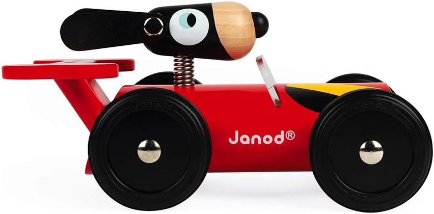 Janod Spirit Car Dan, Red, Medium - Image 4