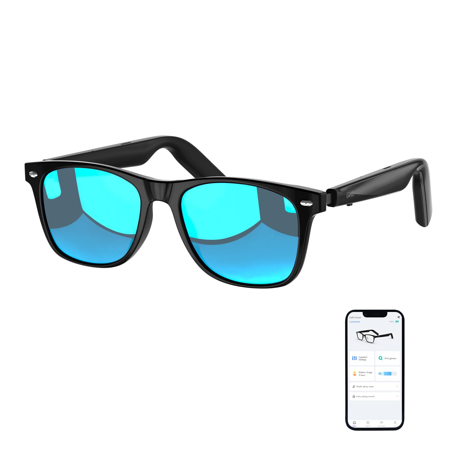 GetD Bluetooth Sunglasses for Men/Women, AI
