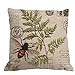 Nunubee Bee Cotton Linen Home Decorative Throw Pillow Case Cushion Cover