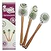 Boochie's Sweets 3-Piece Silicone Spatula Set with Beechwood Handles