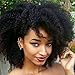 Luwigs Afro Kinky Curly 4B 4C Clip in Hair Extensions for African American Women Real Brazilian Virgin Human Hair Clip Ins Natural Color 7pcs/set (18 inches, Afro Kinkys Curly)