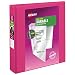 Avery Durable View Binder, 1-1/2" Slant Rings, 375-Sheet Capacity, DuraHinge, Pink (17833)