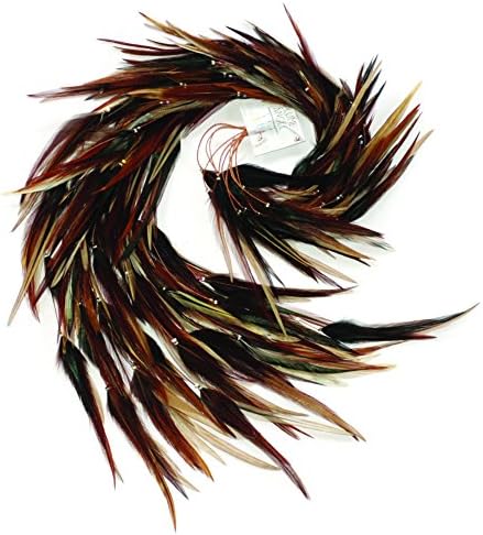 Plume Angel Bronze Fairy Feather Hair Extensions, 5 Strands BF5