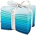 Robert Kaufman FQ-920-12 12 Piece Fat Quarter Bundle Kona Cotton Pool Party Palette , Blue