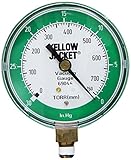 Yellow Jacket 69044 Vacuum Gauge, 0-30" Hg/760-0