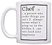 Chef Gifts Chef Definition Gifts for Chefs Culinary School Gift 11oz Coffee Mug Tea Cup White
