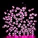 Qedertek Christmas Solar String Lights, 200 LED Valentine Lights, 8 Modes 72 ft Fairy Solar String Lights for Home, Porch, Patio, Garden, Lawn, Party and Holiday Decorations (Pink)