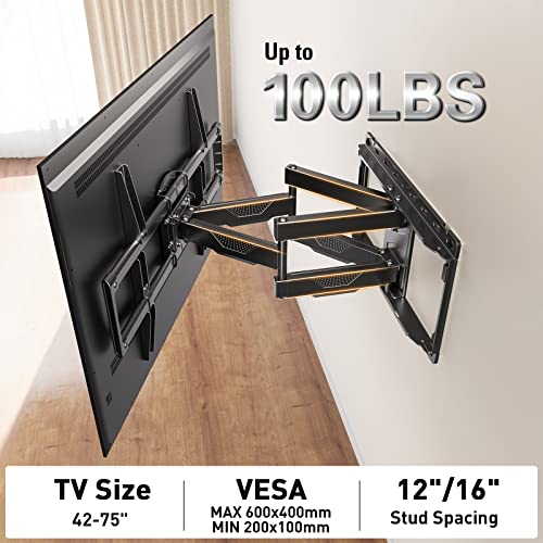 Mounting Dream UL Listed TV Wall Mount for Most 4284 Inch TV, Full