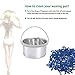 Hair Removal Electric Hot Wax Warmer Waxing Kit Wax Melts Machine With 3 Packs of Different Flavors 3.5 oz Hard Wax Beans (Pink)