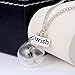 Rinhoo Wish Necklace Real Dandelion Seed Necklace Floating Charms Pendant Necklace Bridesmaids Gift