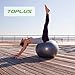 TOPLUS Exercise Ball (Multiple Sizes) Thick Yoga Ball Chair for Fitness, Stability, Balance, Pilates, Birthing - Anti Burst Supports 2200lbs - Includes Quick Pump & Professional Guide