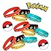 24 Pocket Monster Figures - Mini Cake Topper Toys - Pikachu Guaranteed + 12pc Poke Bracelet by JUSTINE