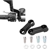 Watris Veiyi Motorcycle Mirror Extenders for M10&amp;M8 Mounting Apertures | Motorcycle Rearview Mirror Adapter, Aluminum Alloy Mirror Adapter, Motorcycle Mirror Mount Riser Extender