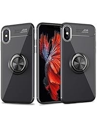 Cresawis   Carcasa para iPhone Xs Max, delgada, giratoria de 360 grados, con soporte magnético a prueba de golpes, compatible con iPhone Xs Max