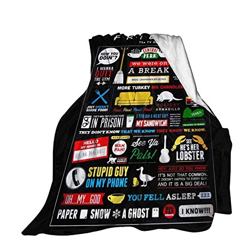 Friends Tv Show Blanket Sofa Blankets, Lightweight Travel Throw Blanket