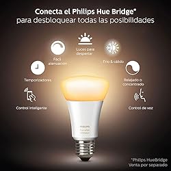 Philips Hue White A19 Single LED Bulb Works with